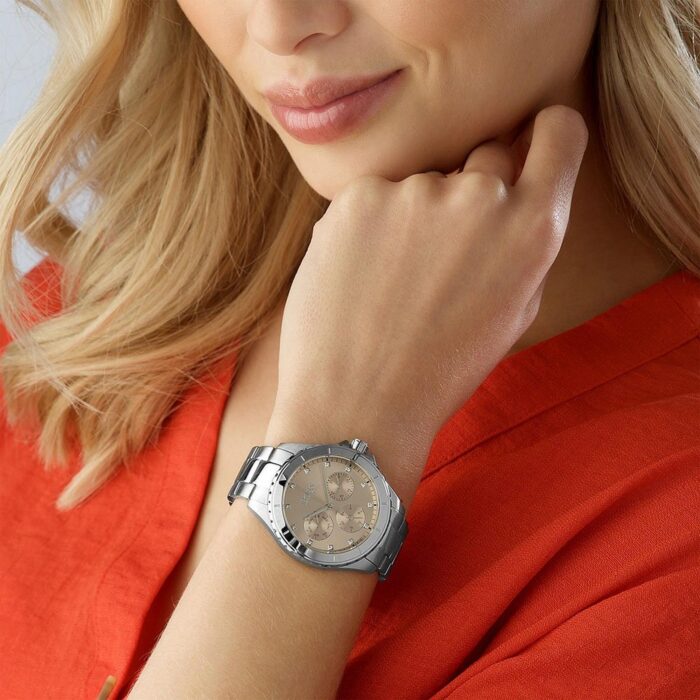 Premiere Silver-Tone Stainless Steel Watch with Rose Gold Di - 1502444 - Image 3